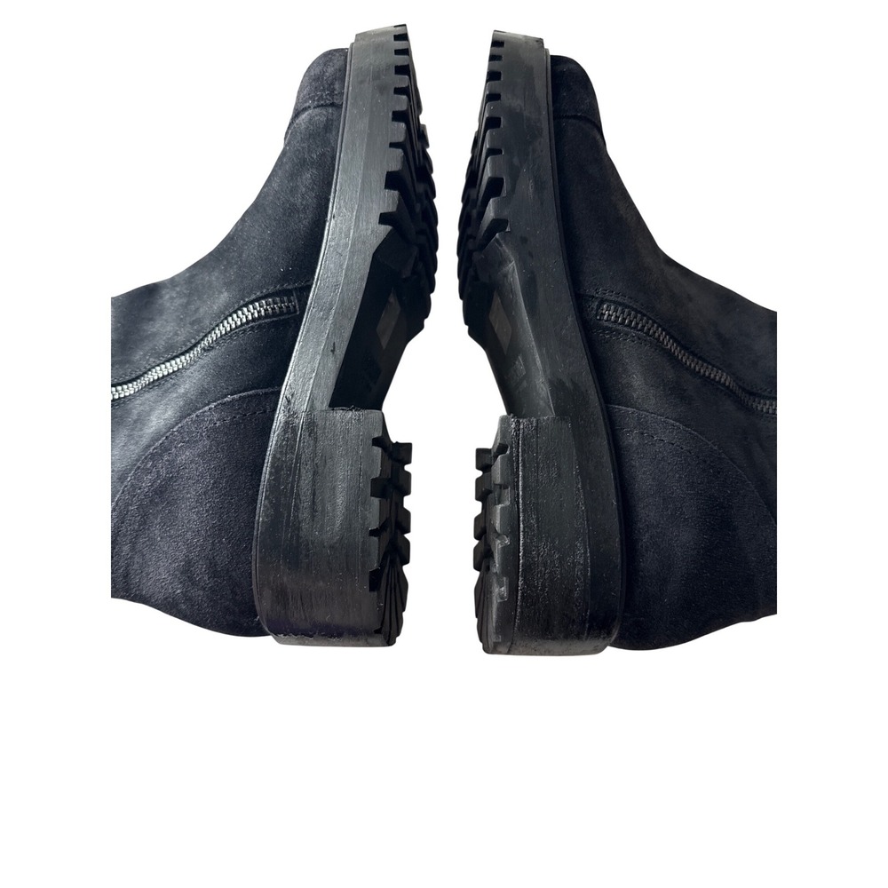 Thursday Boot Company Black Suede Everyday Lug Sole Platform Boots Womens 9 - Picture 3 of 11